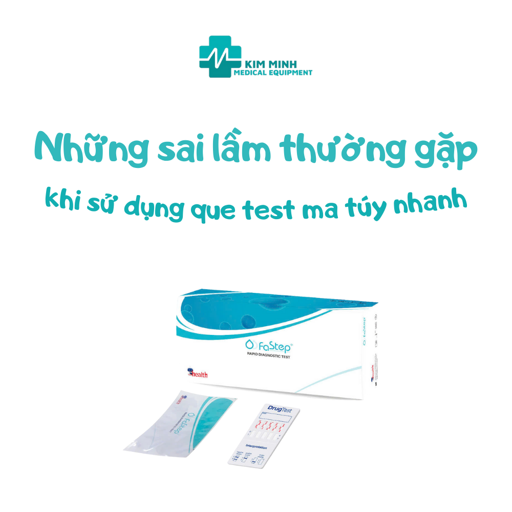 Những sai lầm thường gặp khi sử dụng que test ma túy nhanh