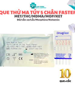 Que thử ma túy tổng hợp 5 chân MET|THC|MDMA|MOP|KET Fastep Chính Xác, Kín Đáo
